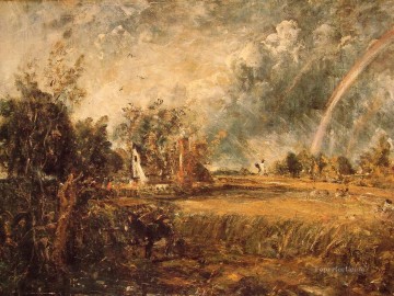 Juan Constable Painting - Cottage Rainbow Mill Romántico John Constable